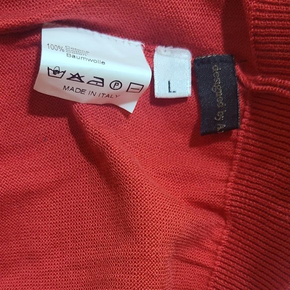 New With Tags Billionaire Couture Sweater Red MSRP $570 Mens Size Large - Picture 8 of 8